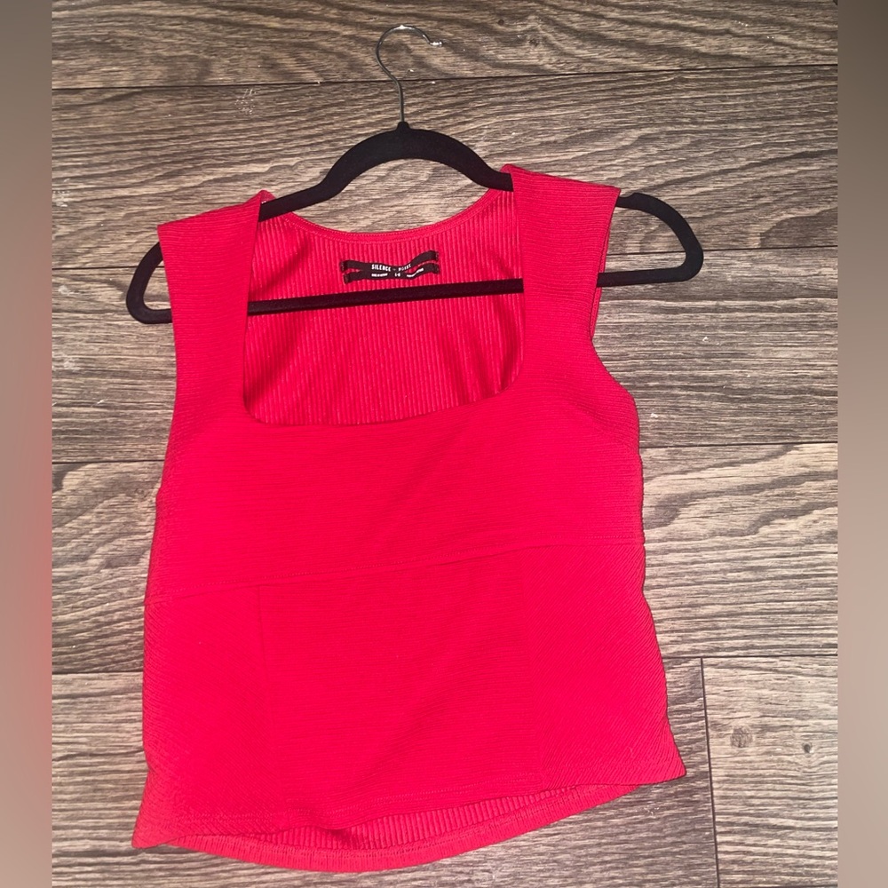 Red Sleeveless Women's Top